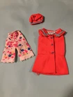 Vintage Mattel Barbie Francie #1229 Land Ho! Dress, Hat & More