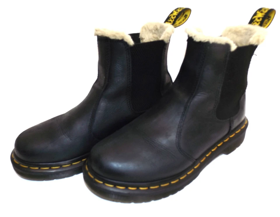 Dr. Martens 2976 Leonore Leather & Faux shearling lined boots - Ladies Size 6 - Image 2 of 4