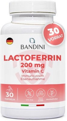 Bandini  Lactoferrin - 200mg Laktoferrin + 60mg Vitamin C - 30 Kapseln