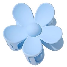 Flower Hair Clips, Large Claw Clips,Thick Thin 1 Count Pack of 1 , Blue