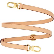 Vachetta Leather Adjustable Crossbody Strap women crossbody leather purse str...