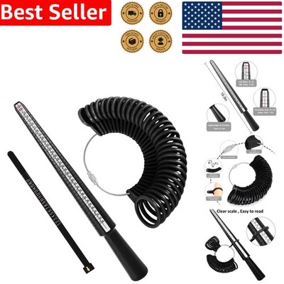 Ring Gauge Set: Comprehensive Finger Sizing Mandrel Plastic Stick Measuring Tool