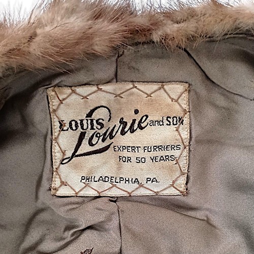 Nerz Stola Schal Halstuch Shrug Honig Rot Braun Vintage MCM Louis Laurie Philly MÄNGEL - Bild 9 von 24