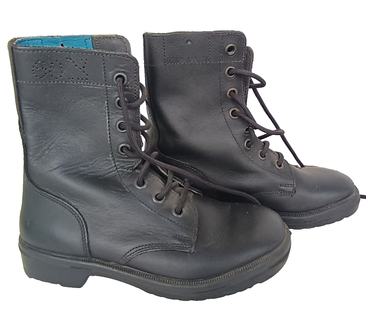 ISRAEL ARMY BLACK LEATHER BOOTS SHOES ZAHAL IDF COMBAT MILITARY