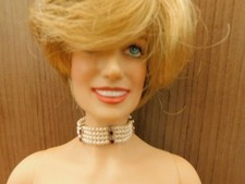 Franklin Mint Princess Diana Vinyl Doll Purple Gown Necklace For A Vinyl Doll