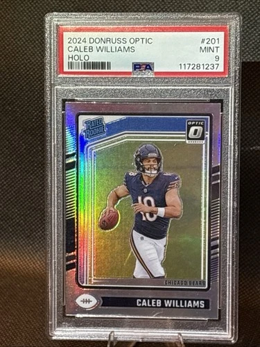 2024 Panini Donruss Optic - Rated Rookie Caleb Williams #201 Holo Prizm RC PSA 9