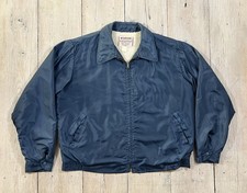 Vintage 50s McGregor Nylon Anti-Freeze Sherpa Lined Coach Jacket Size 44