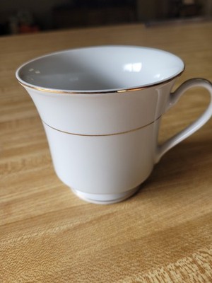 Set of 8 The Cellar Classic Elegance White Gold Coffee Cups  - 2 sets available 