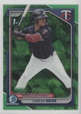2024 Bowman Sapphire Edition Chrome Prospects Green /99 Carlos Silva 0q4v
