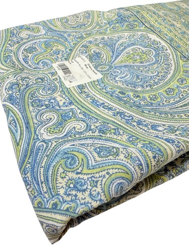 April Cornell Oceana Paisley Blue 54” X 54” Tablecloth NEW - Picture 2 of 6