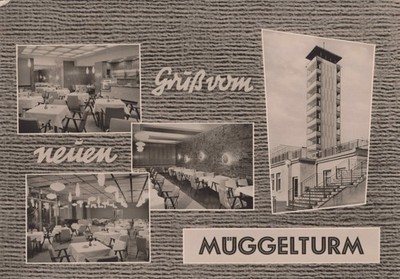 Old Postcard Berlin Köpenick Müggelturm DDR, Posted 1968