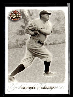 2003 Fleer Fall Classic Babe Ruth #73 Championship Gold /50 Yankees U3221
