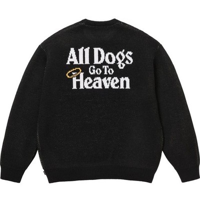Supreme All Dogs Go To Heaven Sweater Black | eBay