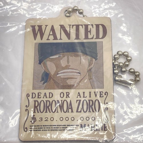 Roronoa Zoro One Piece Wanted Plate Llavero Dije Nuevo Japón Limitado Envío - Imagen 4 de 9