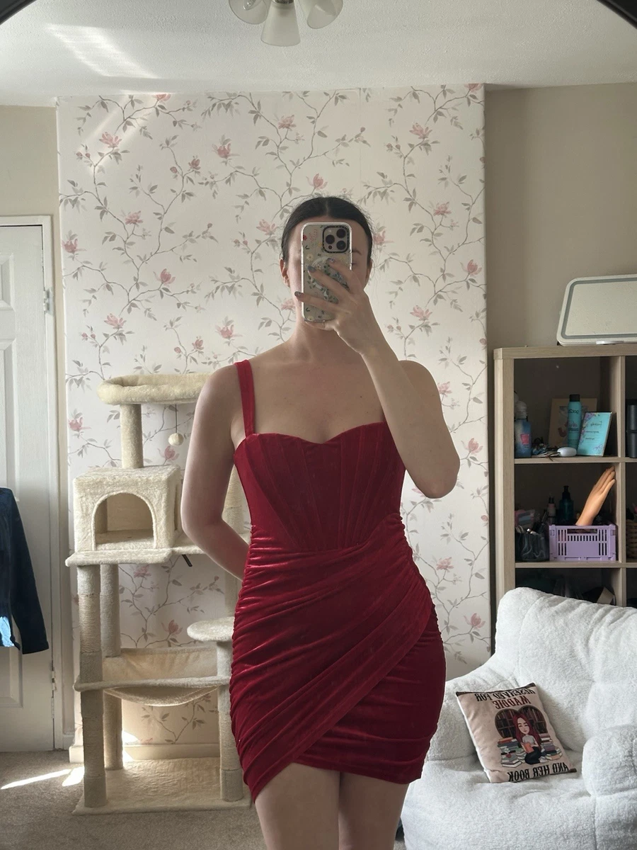 Red Velvet Dresses for Women for sale | eBay UK