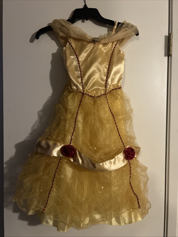 Used Disney Store Belle Princess Dress Beauty And The Beast Gown Costume 5/6