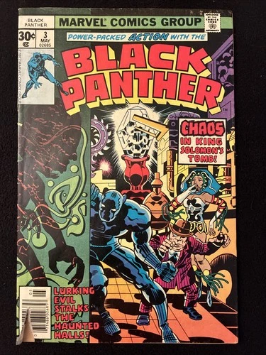 BLACK PANTHER 3 3.0 3.5 MARVEL 1977 TEAR ON COVER KING JACK KIRBY CBS