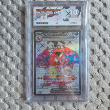 Pokémon TCG Obsidian Flames Charizard EX Card 215/197 Ace 10 