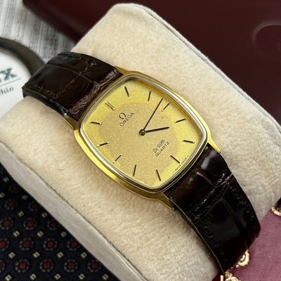 Vintage Omega De Ville Champagne Dial Quartz  Circa 1970 s  Cal.1365