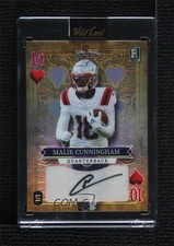 2023 5 Card Draw Stacked Deck Gold Rainbow Foil 1/1 Malik Cunningham Auto 4o1
