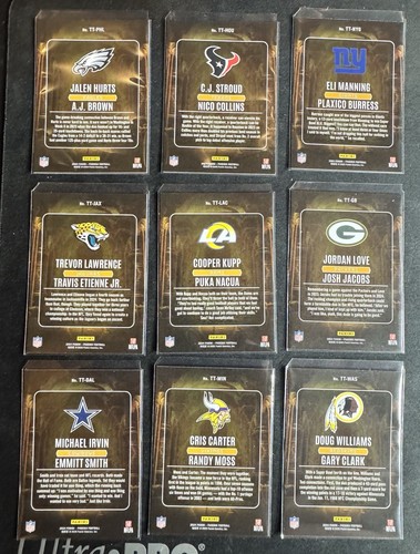 2024 Panini Phoenix Treasured Tandems LOT (9) Eagles, Rams, Vikings, Cowboys - Picture 2 of 2