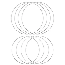 8 Pack Metal Rings for Craft Silver Hoops 10 Inch 12 Inch Floral Macrame Hoop...