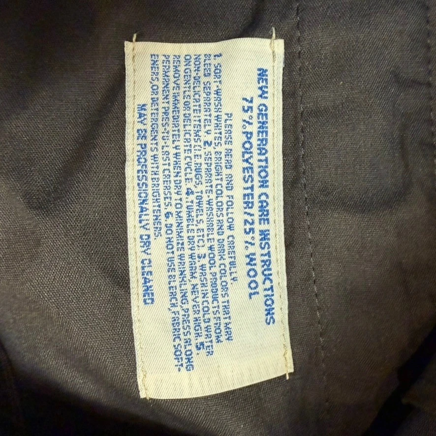 Horace Small Apparel Co Style 7306 Men's Navy Wool Blend Dress Pants 44R - Image 3 of 4