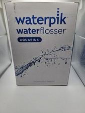 Waterpik Aquarius Water Flosser White WP-663 -10 Settings 7 tips Navy
