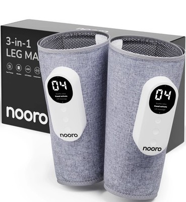 nooro 3-in-1 Leg Massager - Advanced System - Support for Legs and Feet Disco...