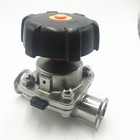 1-1/2" Sanitary Diaphragm Valve Clamp OD 50.5mm Stainless Steel 316 Water Oil