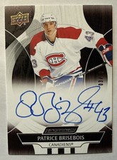 PATRICE BRISEBOIS 2024-25 Engrained Icons AUTO SSP /10 Black UD #03/10 SSP #CAPA
