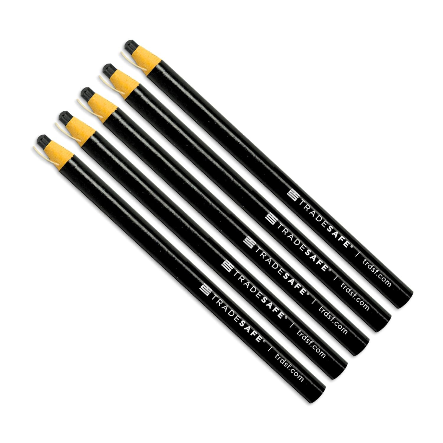 S - 5 Black Grease Markers, Peel-off Wax Pencils For