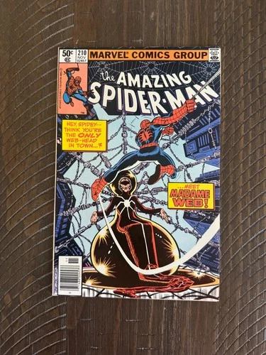 The Amazing Spider-Man #210 (1980) 1st App Madame Web VF/NM 9.0