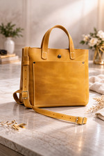Women s Black Leather Tote Bag Smooth Finish, Elegant Everyday Purse, Handbag