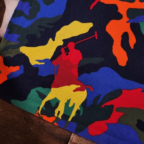 Polo Ralph Lauren Camo Shirt Boys Small Colorful Pony All Over Print - Picture 10 of 11