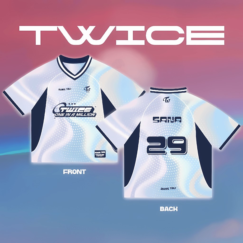 TWICE JERSEY ONE IN A MILION FAN MERCH HOLOGRAM GALAXY NAYEON MOMO