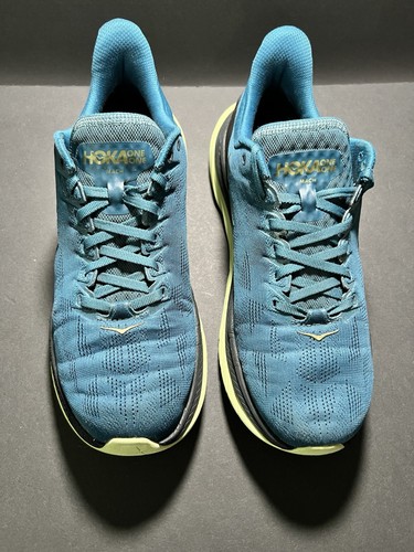 🔥 HOKA ONE ONE Mach 4 Men's Road-Running Sneakers Teal Blue Coral Size 9D 🔥 - Picture 2 of 11