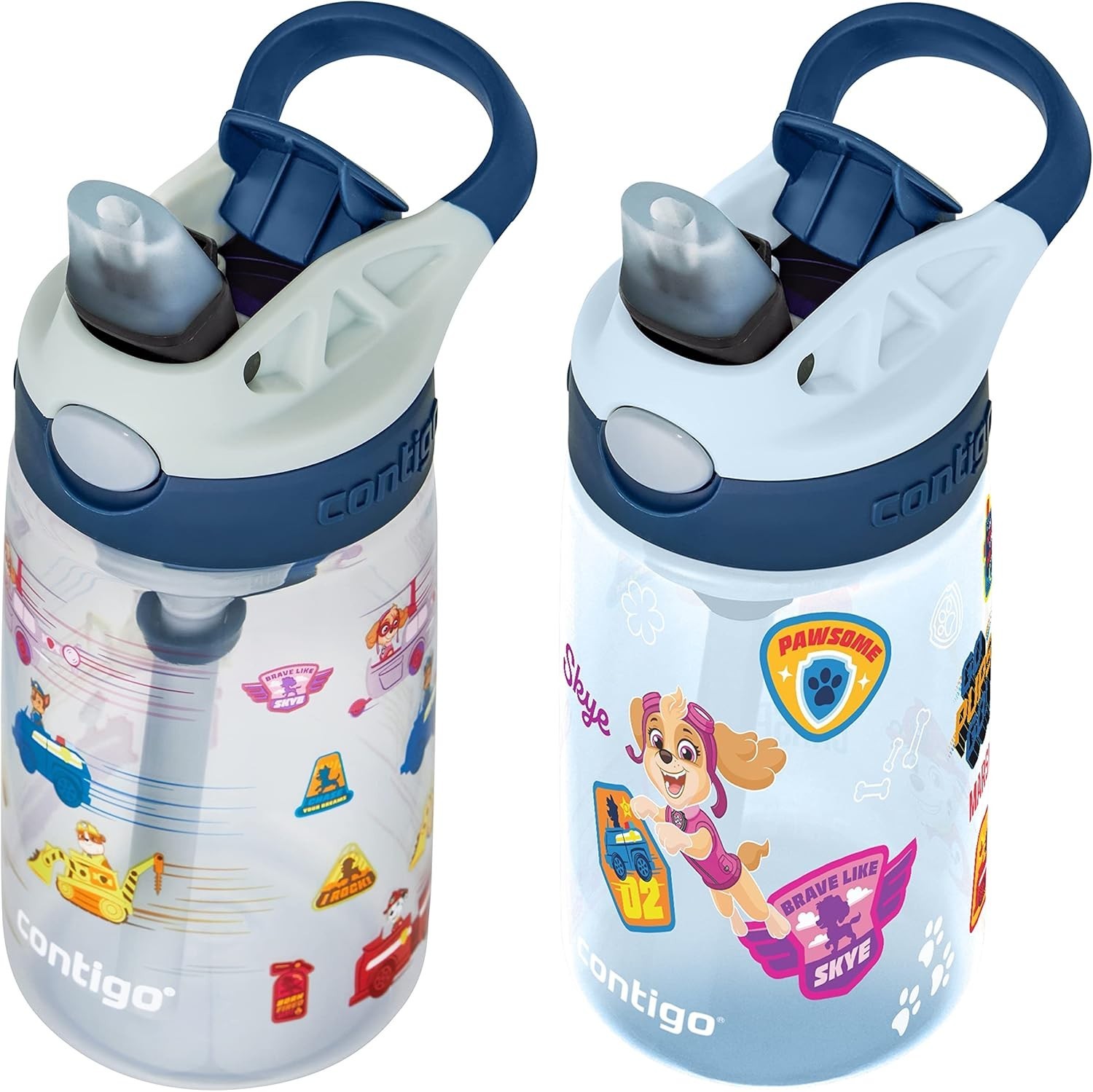 Contigo Paw Patrol Kids 14oz Plastic Water Bottles Aubrey Design