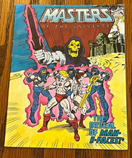 VINTAGE HE-MAN MASTERS OF THE UNIVERSE MINI COMIC BOOK - ORDEAL OF MAN-E-FACES