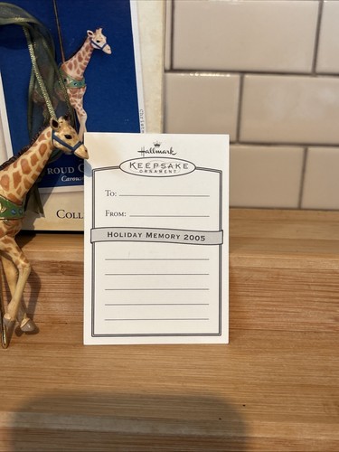 HALLMARK KEEPSAKE 2005 PROUD GIRAFFE 2nd in Series CAROUSEL RIDE With Card - Picture 7 of 7