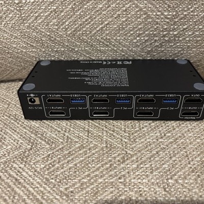 Kceve KVM Switch USB 3.0 HDMI Dual Display KC-KVM302AS / Box Only