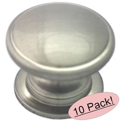 *10 Pack* Cosmas Cabinet Hardware Satin Nickel Cabinet Knobs #4702SN