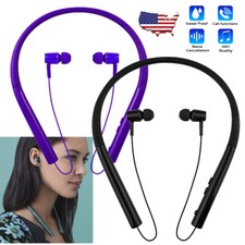 Wireless Bluetooth Headphones Sport Neckband Earpiece for Gym Outdoor Running