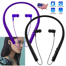 Wireless Bluetooth Headphones Sport Neckband Earpiece for Gym Outdoor Running