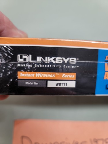 Linksys Instant Wireless PCI Adapter Model WDT11 NEW Sealed Vintage - B24 - Picture 3 of 3
