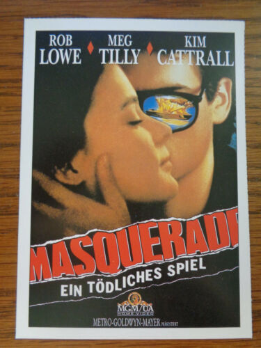 Filmplakatkarte / moviepostercard  Masquerade - Ein tödliches Spiel  Rob Lowe - Photo 1/1