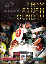 2021 Panini Prestige Football Any Given Sunday AGS-RB Ronde Barber Buccaneers 