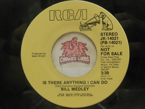 Promo! Bill Medley – Is There Anything I Can Do / Same, 45 RPM VG+ (6P) - Picture 2 of 2