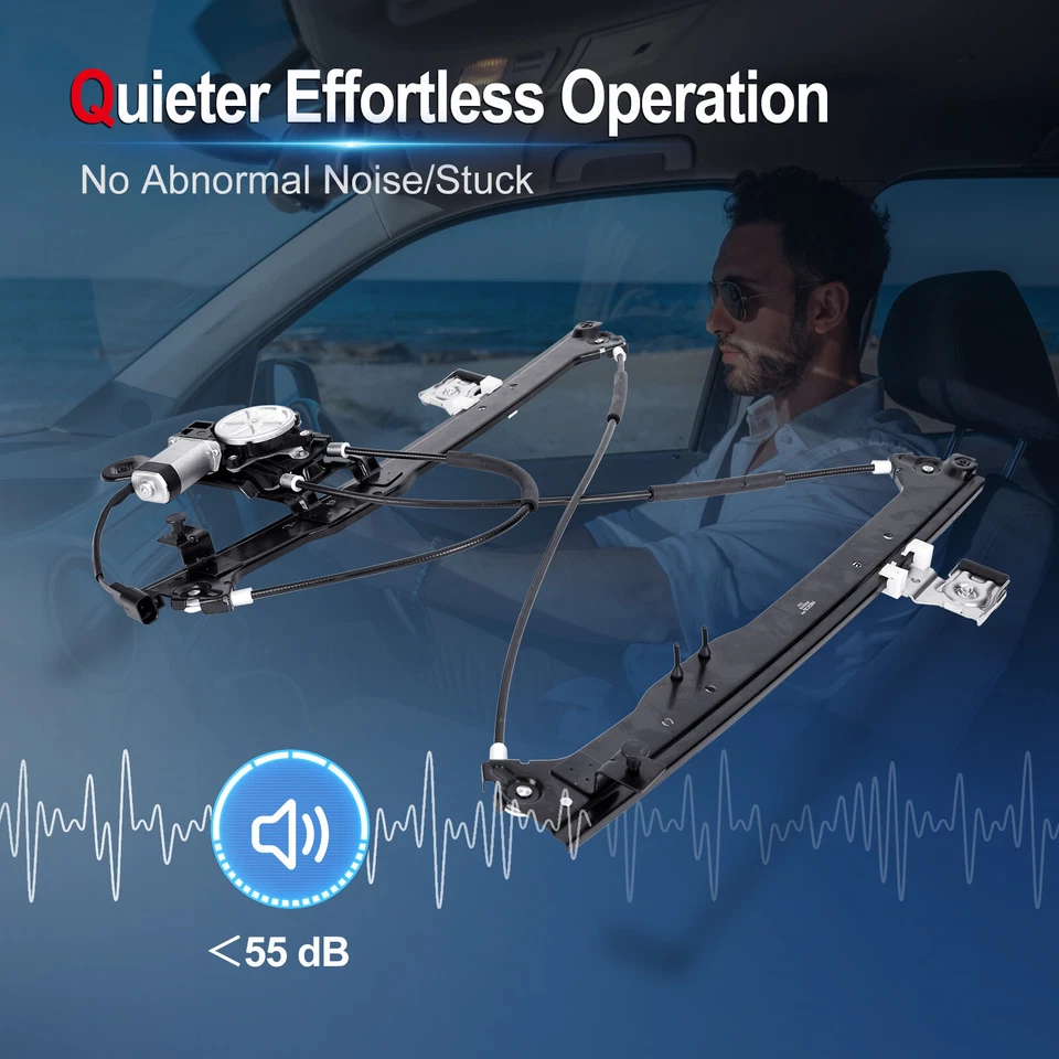 Rear Right Power Window Regulator w/ Motor 741-579 for Chevry Silverado GMC NEW - Image 3 of 4