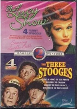 The Lucy Show  Three Stooges Double Feature - DVD - VERY GOOD